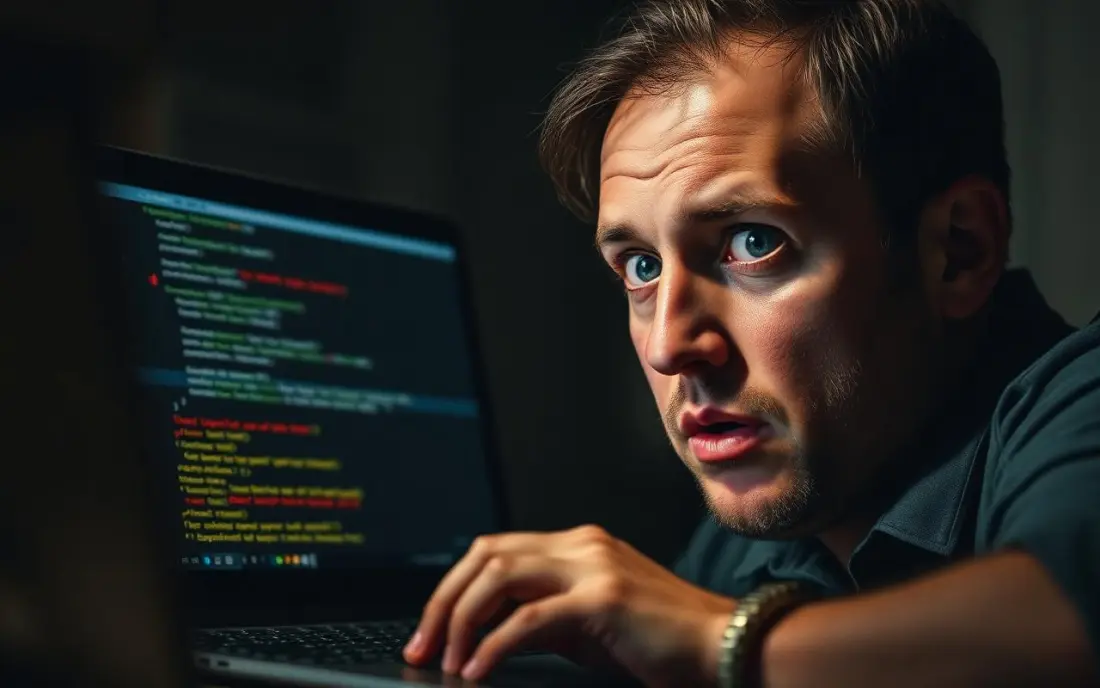 Obrazovka s terminálom zobrazujúcim chybové hlásenie po zmazaní databázy AI agentom.